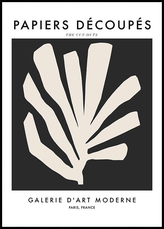 Sylwetka liści plakat