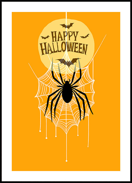 Retro upiorny: plakat w klimacie Halloween