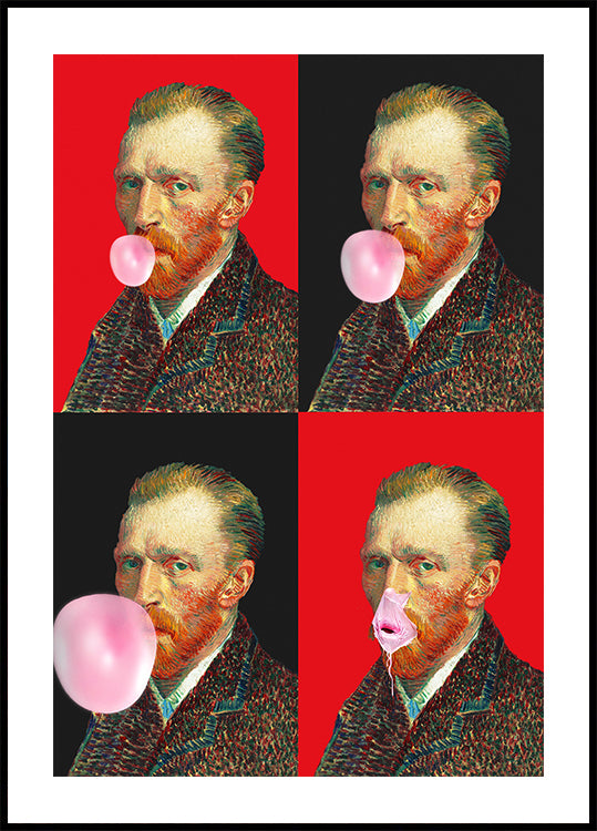 Plakat o eksplozji gumy Vincenta