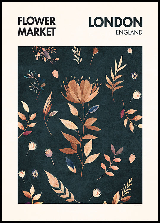 Płatki w Londynie plakat