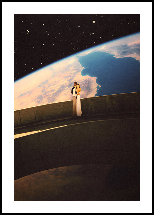 Plakat kosmicznej miłości