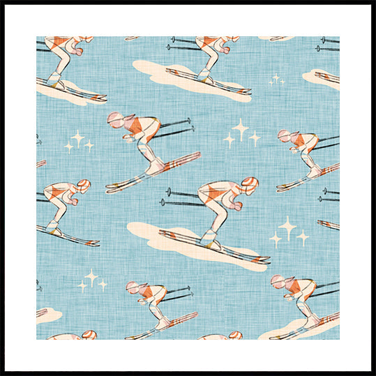 Sporty zimowe Retro Vintage Ski Blue.png (NOWOŚĆ)