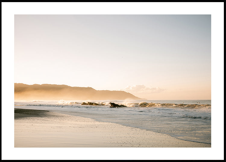 Plakat na plaży Kostaryki