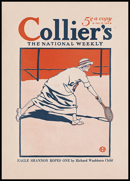 Collier's, National Weekly, plakat Eagle Shannon Ropes One