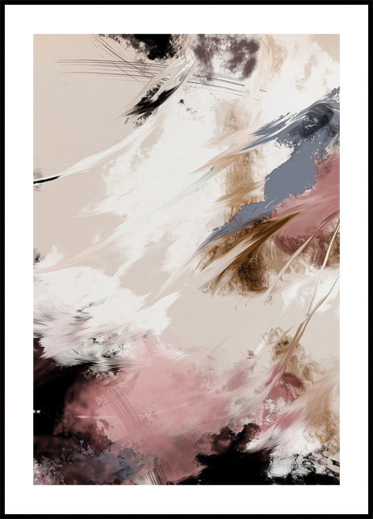 Plakat rozchlapane chmury