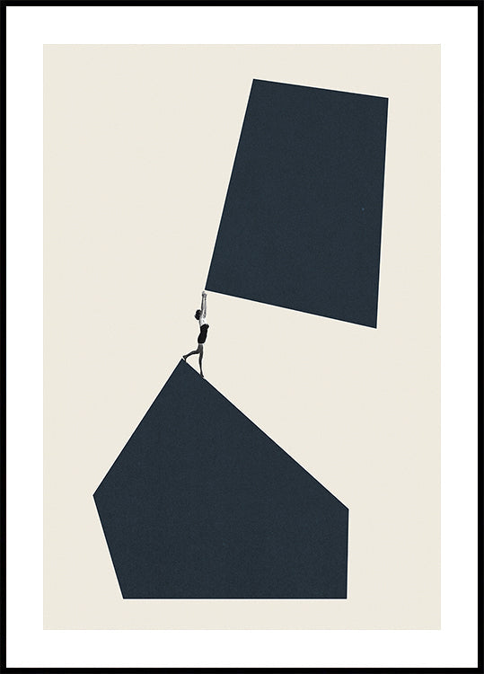 Sięganie wyższego plakatu