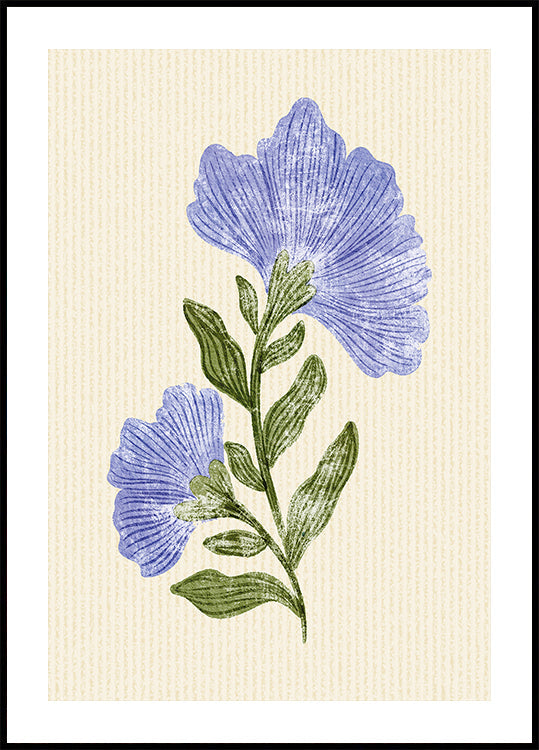 Vintage plakat kwiatowy