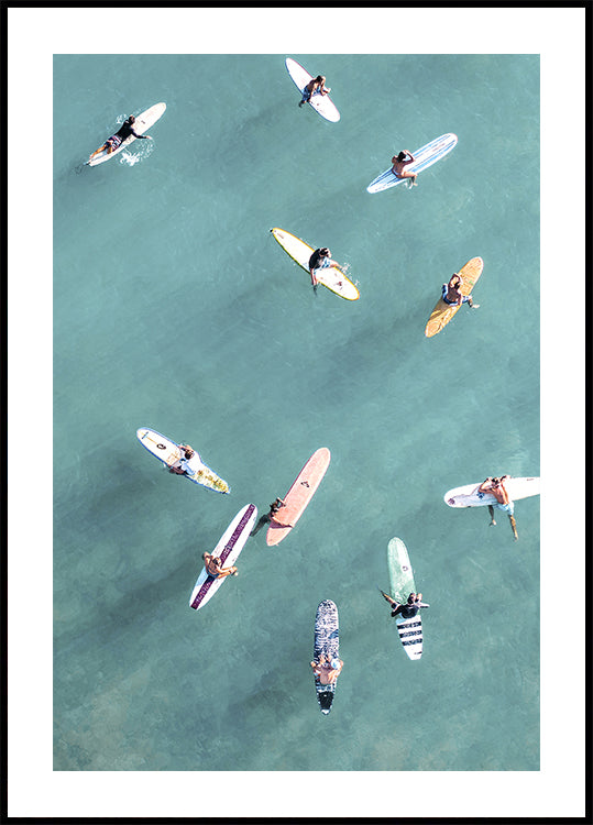 Plakat Surferzy na morzu nr 3