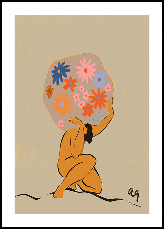 Plakat Świat na jej ramionach