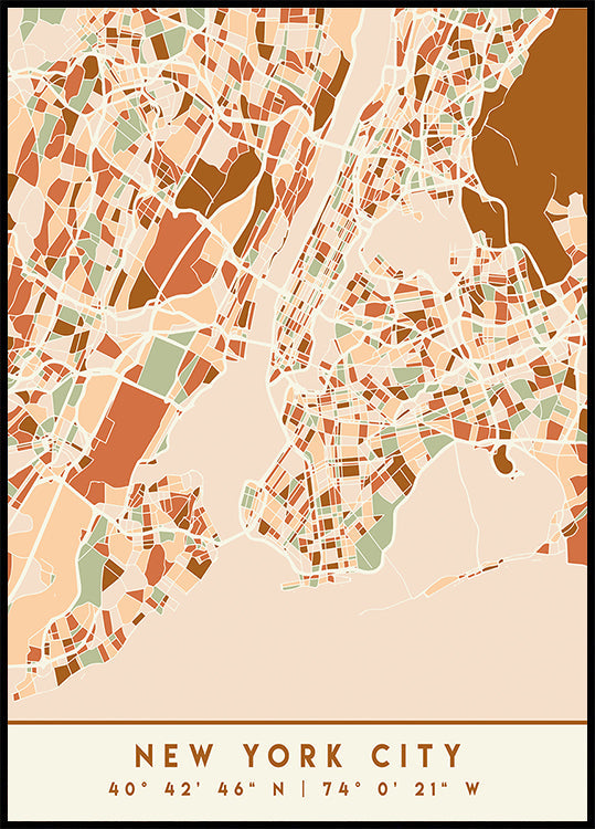 Czarny plakat z mapami odcieni ziemi 61