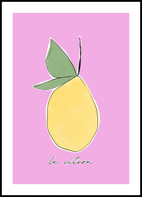 Plakat z cytrusową rozkoszą