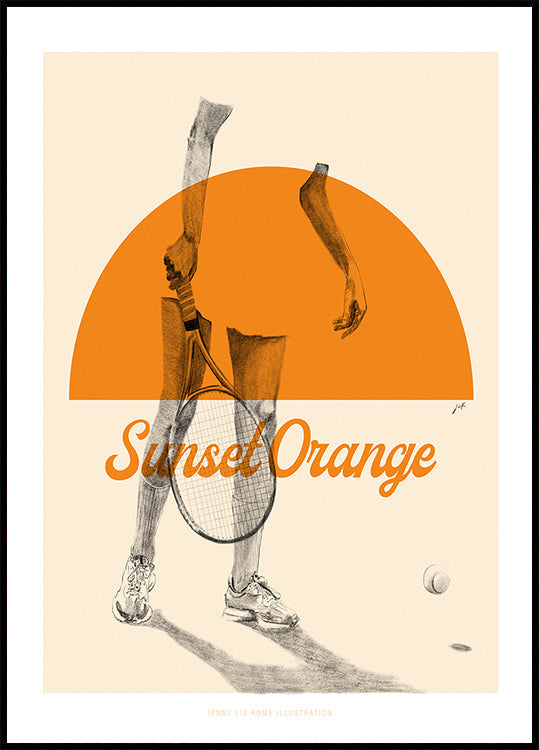 Pomarańcza zachodzącego słońca