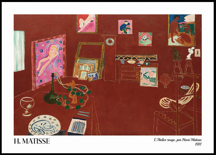 Plakat Czerwone studio Henriego Matisse’a