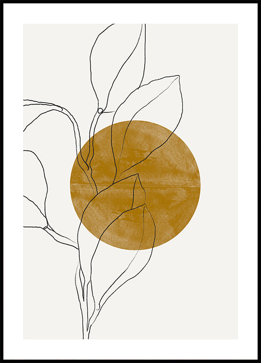 Plakat Harmonii Liścia Liniowego