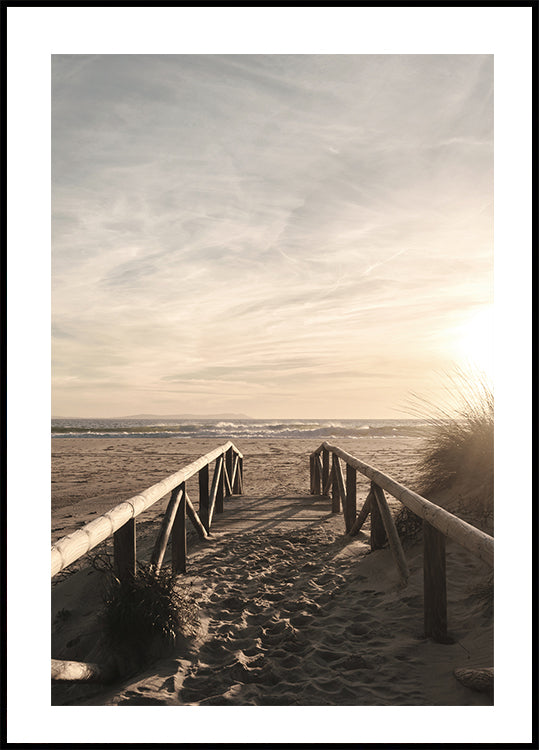 Wooden Pathway to the Ocean Plakat - Posterbox.dk