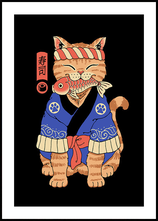 Plakat Sushi Meowster