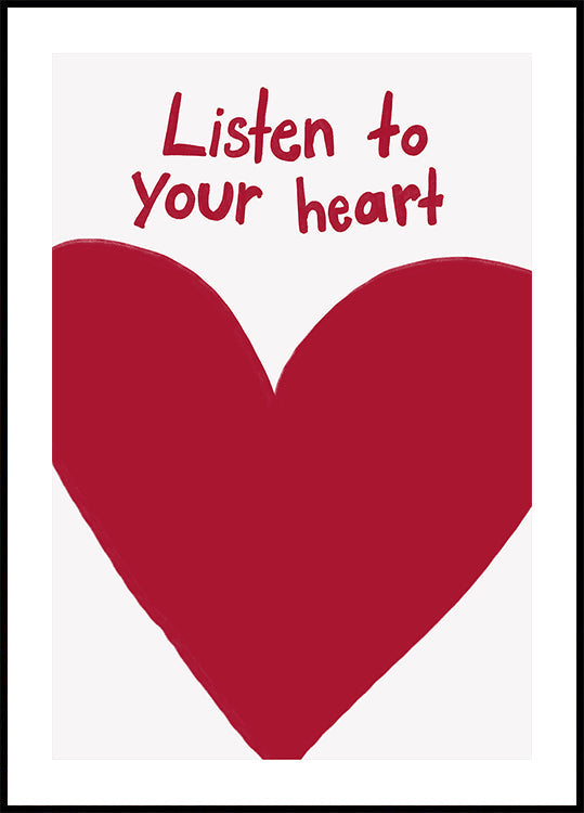 Plakat szeptu serca