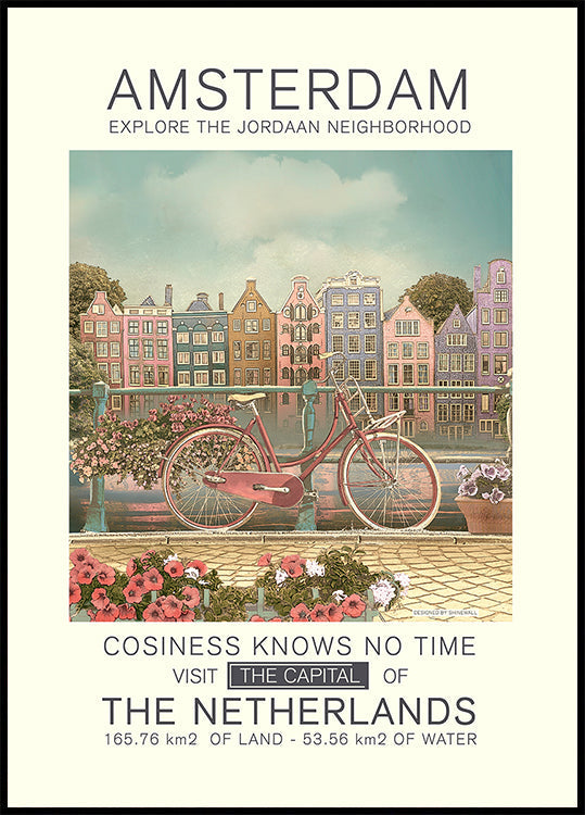 Plakat z nadrukiem w Amsterdamie