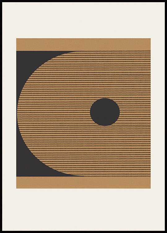 Plakat geometrycznego zaćmienia