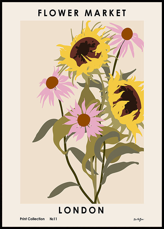Targ Kwiatowy. Plakat Londyn