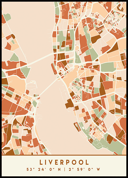 Czarny plakat z mapami odcieni ziemi 40