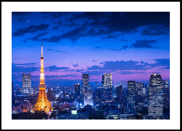 Nocny widok na Tokio