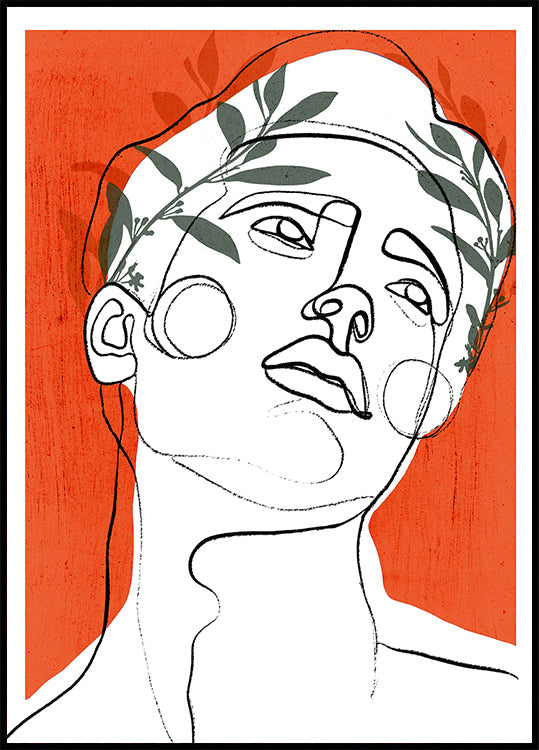 Plakat bujnej kontemplacji