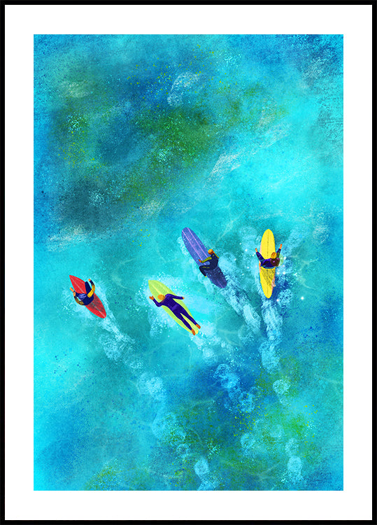 Plakat Surferów
