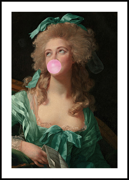Plakat Madame z gumą balonową