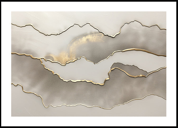 Plakat Metaliczny krajobraz nr 3