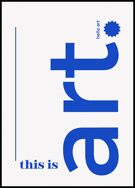 Witaj odważny plakat typograficzny