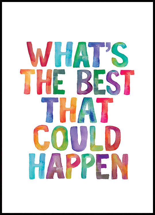 Co najlepsze, co może się zdarzyć, skopiuj plakat