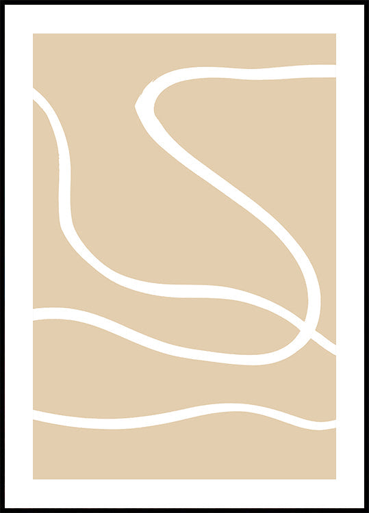 Plakat Beżowe Linie 01