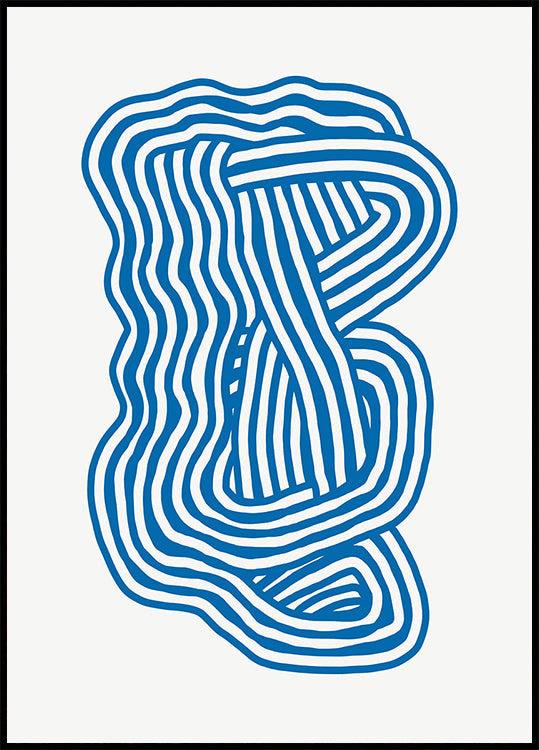 Plakat z grafiką liniową