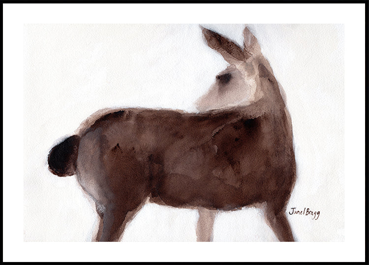 Plakat z jeleniem na Creekside Lane