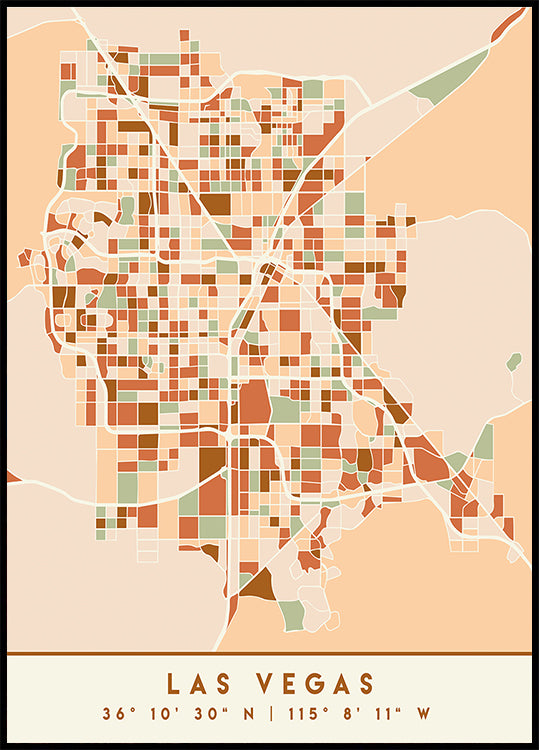 Czarny plakat z mapami odcieni ziemi 38