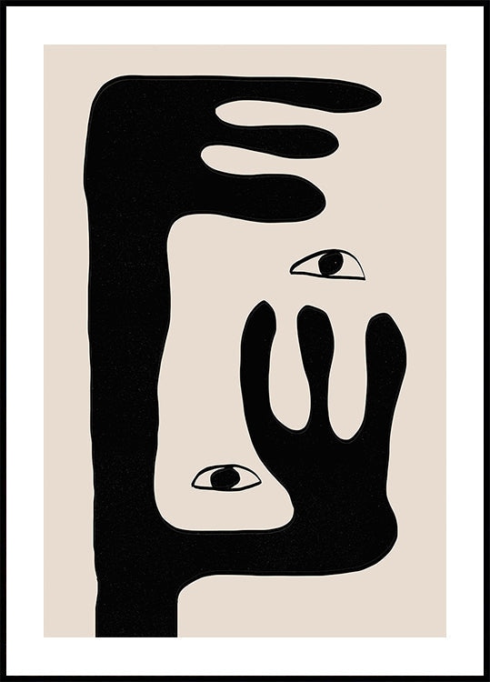 Plakat surrealistycznego spojrzenia