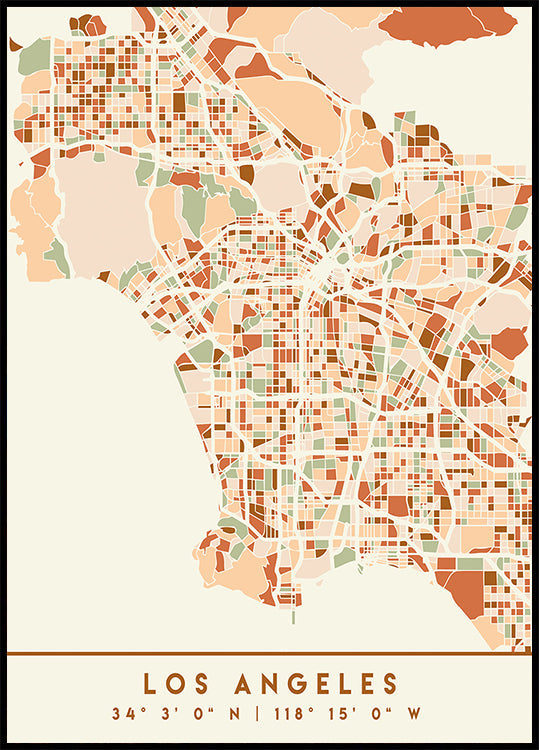 Czarny plakat z mapami odcieni ziemi 42