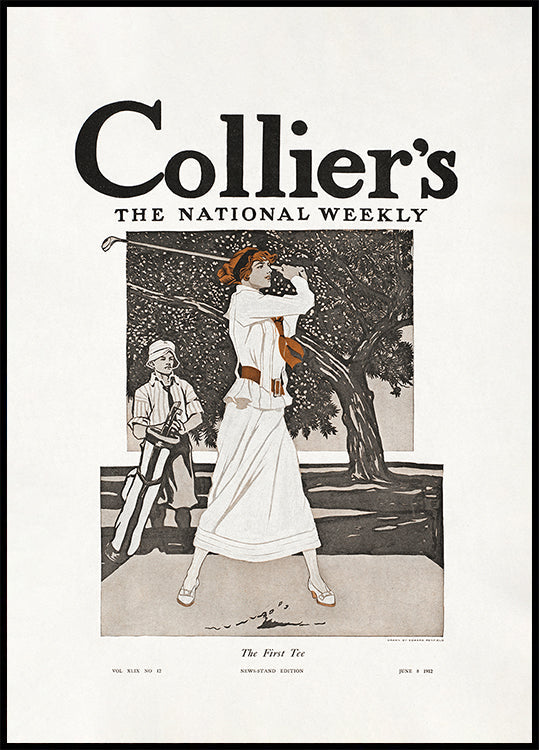 Collier's, Tygodnik Narodowy, plakat pierwszej koszulki (1912).