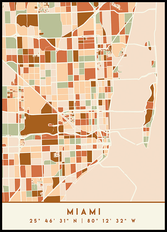 Czarny plakat z mapami odcieni ziemi 53