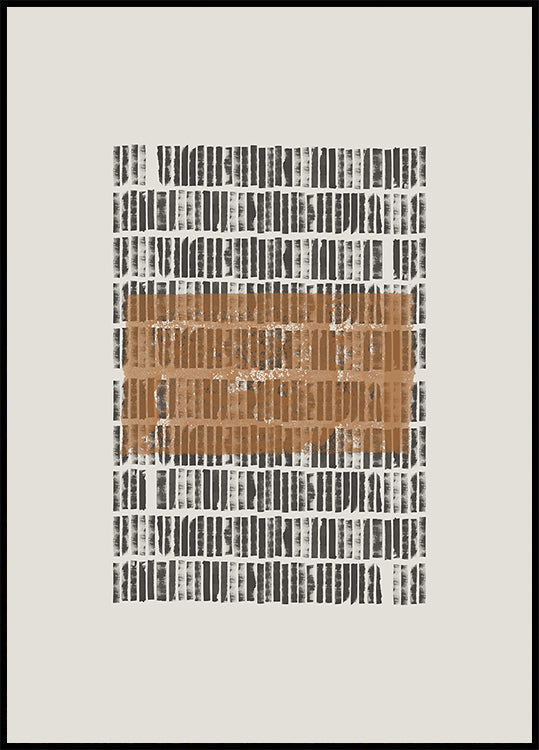 Wzór w kontrastowym plakacie