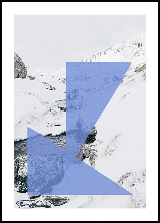 Plakat geometryczny spokój