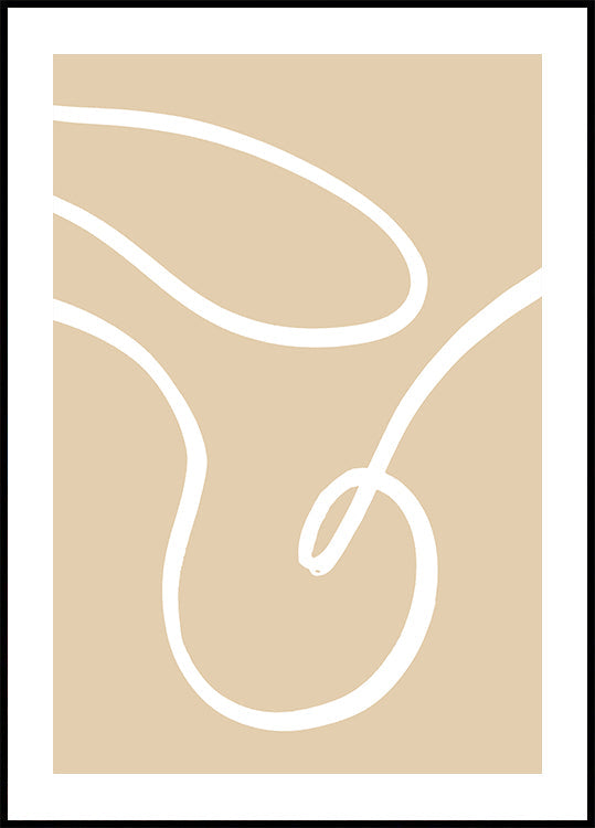 Plakat Beżowe Linie 02