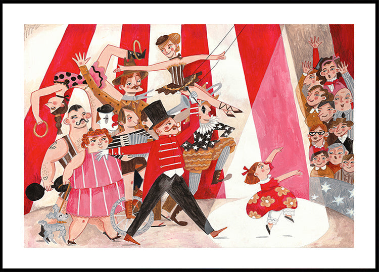 Plakat cyrk w mieście