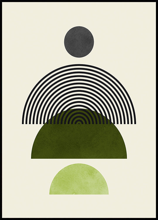 Linie i okręgi 4 Plakat