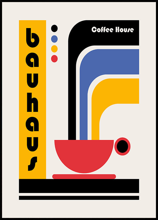 Plakat kawiarni Bauhaus