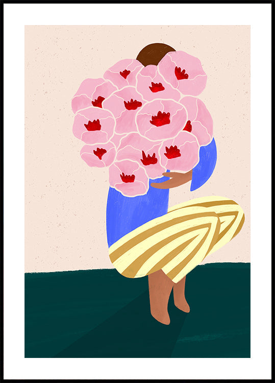 Plakat z bukietem kwiatów