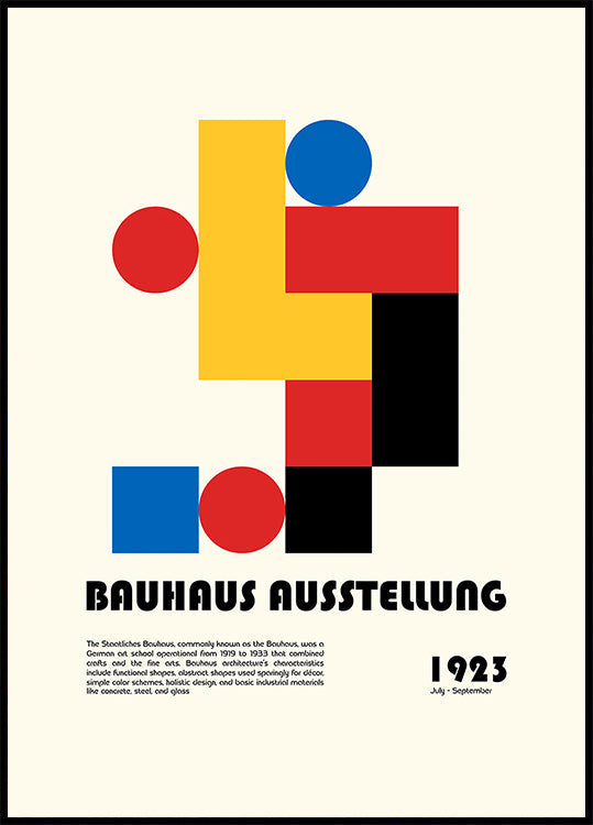 Plakat Bauhausu Ausstellung