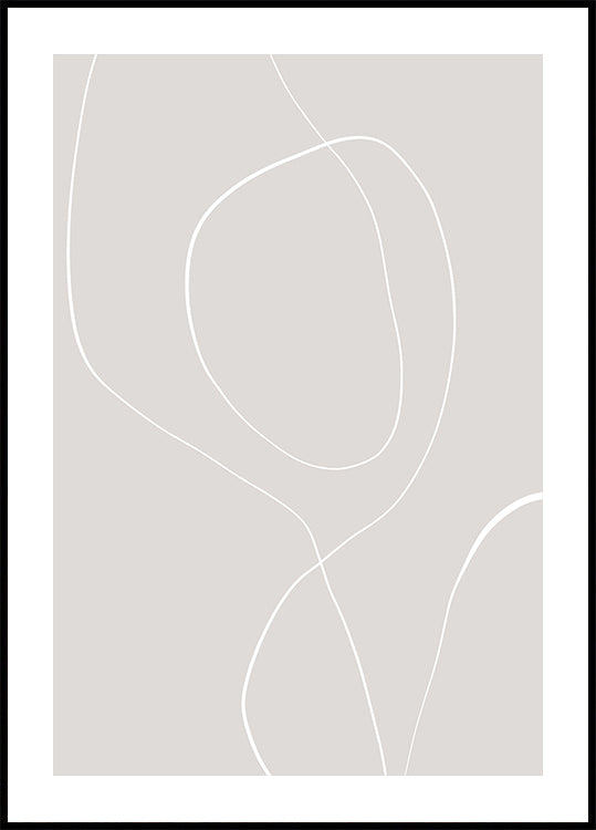 Plakat o harmonii płynnych linii