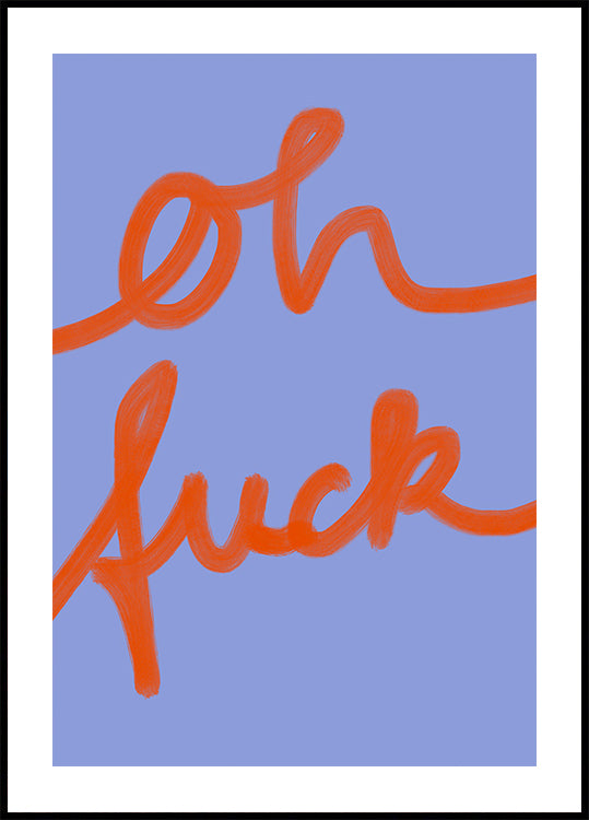 Plakat z nieoczekiwanymi słowami